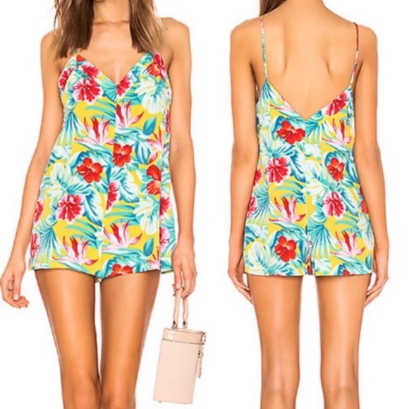 superdown Pants - Superdown Revolve Frankie Tropical Floral Romper